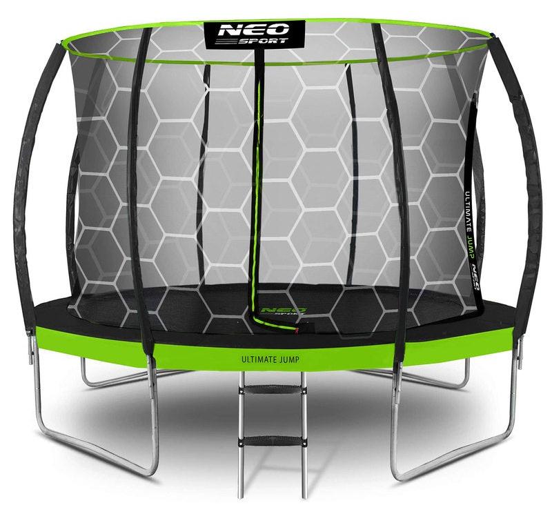 Trampolin - Gartentrampolin mit Innennetz - Sprungtuch - Durchmesser 374 cm - Max. Gewicht: 150 kg