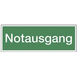 LimarLite Rettungszeichen Textschild »Notausgang« 29,7 x 10,5 cm Folie (0,4 mm), 29.7x10.5 cm