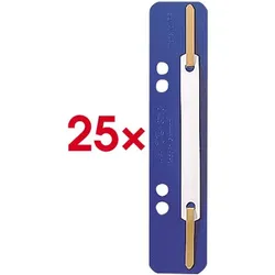 Leitz 25er-Pack Kunststoff-Heftstreifen »3710« blau, 3.5x15.8 cm