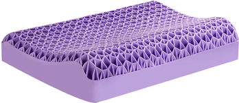 Inspire Essentials CerviGuard TPE Pectin Orthopedic Neck Pillow Washable Support Cushion 15.7 X 9.1 X 2.0 In (3.53 Lb) purple