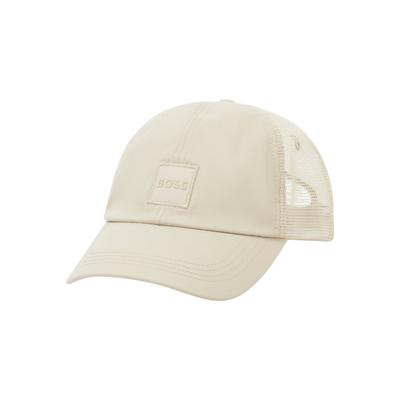 Baseball Cap BOSS ORANGE "Derrel-Trucker-PL", Herren, beige (light beige 271), Twill, Baumwolle, unifarben, Caps, aus Baumwoll-Twill mit Mesh-Einsatz