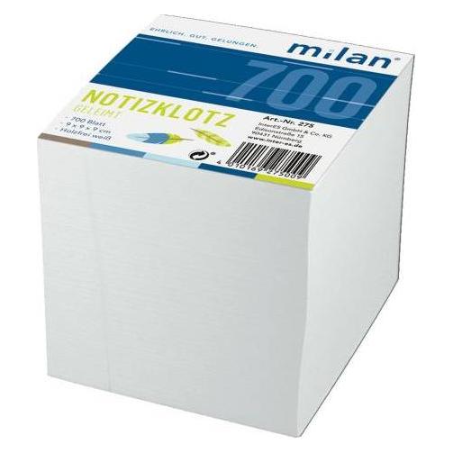 Folia Bringmann Notizklotz Milan 9x9x9cm (9 x 9 x 9 cm, Blanko) (23457691)