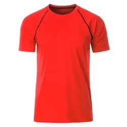 Funktions-Tshirt "JN496" - L - bright-orange/black