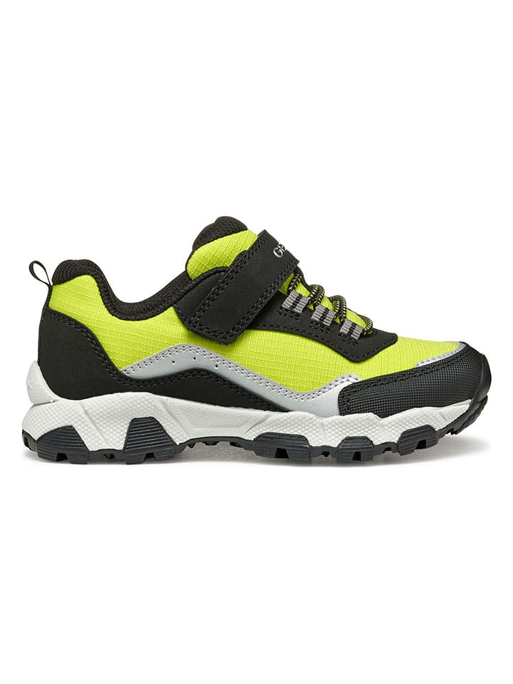 Geox Trekkingschuhe "Magnetar" in Schwarz/ Gelb - 27