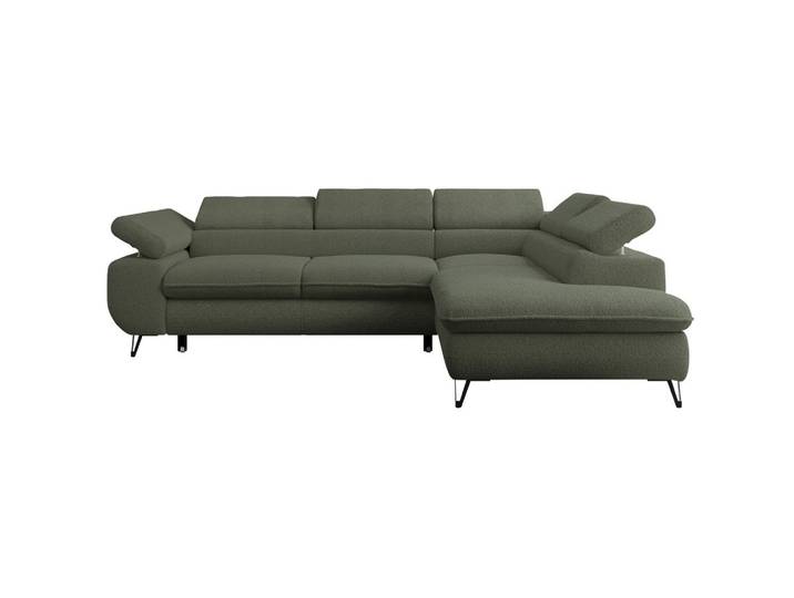 ECKSOFA PETER L Grün Boucle - Rechts Seite