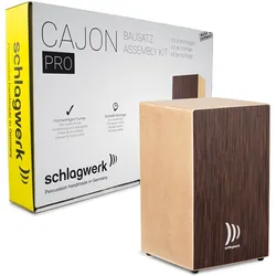 Schlagwerk CBA30SW Cajon Pro Wenge Bausatz (Cajon, Perkussion), Perkussion, Braun