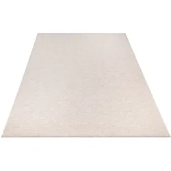 FLACHWEBTEPPICH Waschbar, einfarbig, Creme, 160 x 220 cm