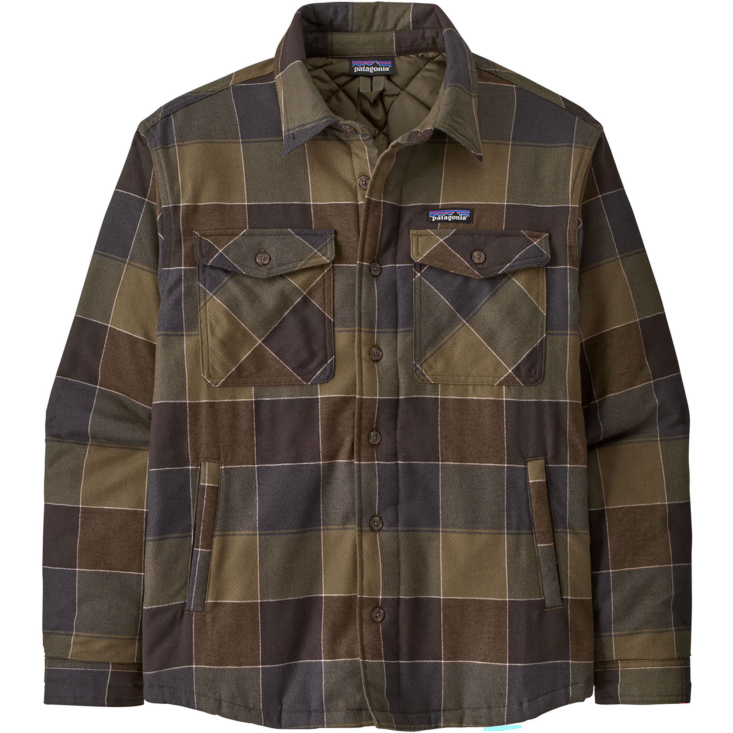 Patagonia LW Insulated Fjord Flannel Herren Hemden braun Größe M Trekking Wasserabweisend Wasserabweisend
