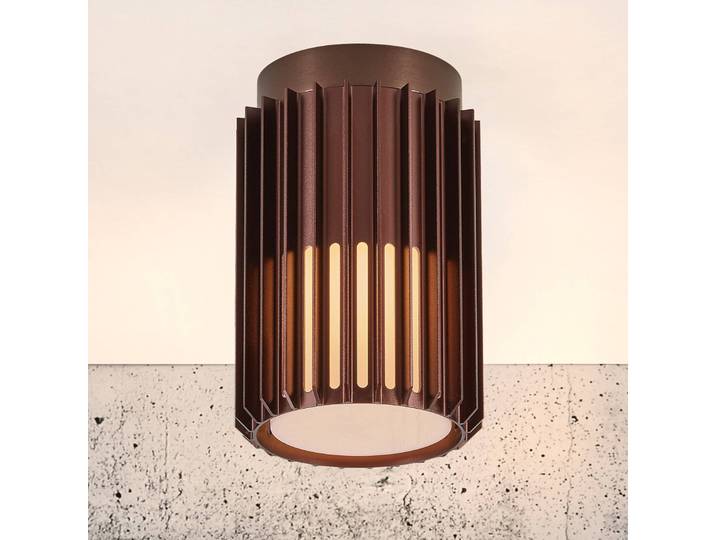 Nordlux Außen-Deckenleuchte Aludra, Seaside metallisch braun dimmbar, braun / rost, Aluminium, Design, Deckenlampe