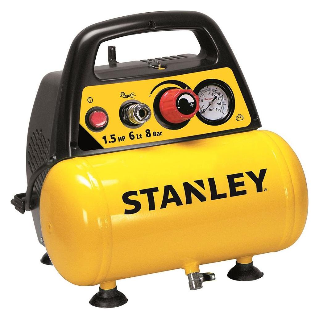 Stanley Kompressor Ohne öl 6l + Pneumatisches Set (6 l, 8 Bar) (C6BB304STN071)