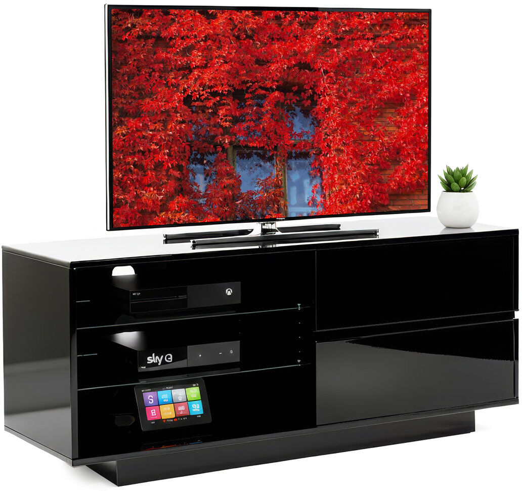 Latitude Run Kreitman TV Stand for TVs up to 55" Black 55"