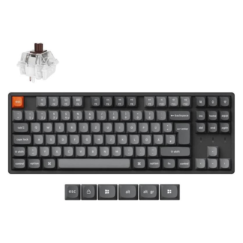 Keychron K8 Max 80% Alu RGB Brown bk H (K8M-J3-DE)