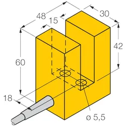Turck Induktiver Sensor SI15-K30-AZ3