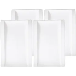 GOURMETTELLER NewWave weiß 37 x 25 cm 4er Set