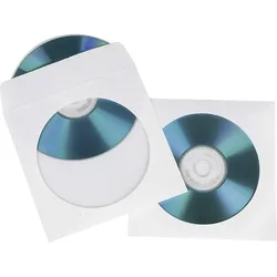 Hama CD-ROM Paper Sleeves - CD-Hülle - weiß (Packung mit 100)