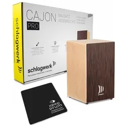 Schlagwerk CBA30SW Cajon Bausatz mit Sitzpad (Cajon), Perkussion, Braun