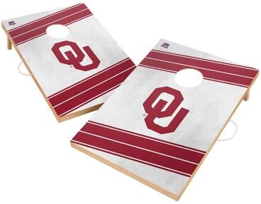 Skip's Garage Oklahoma Sooners Regulation 2x4 Cornhole Set