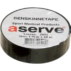Aserve Beinstütze Sportband Schwarz