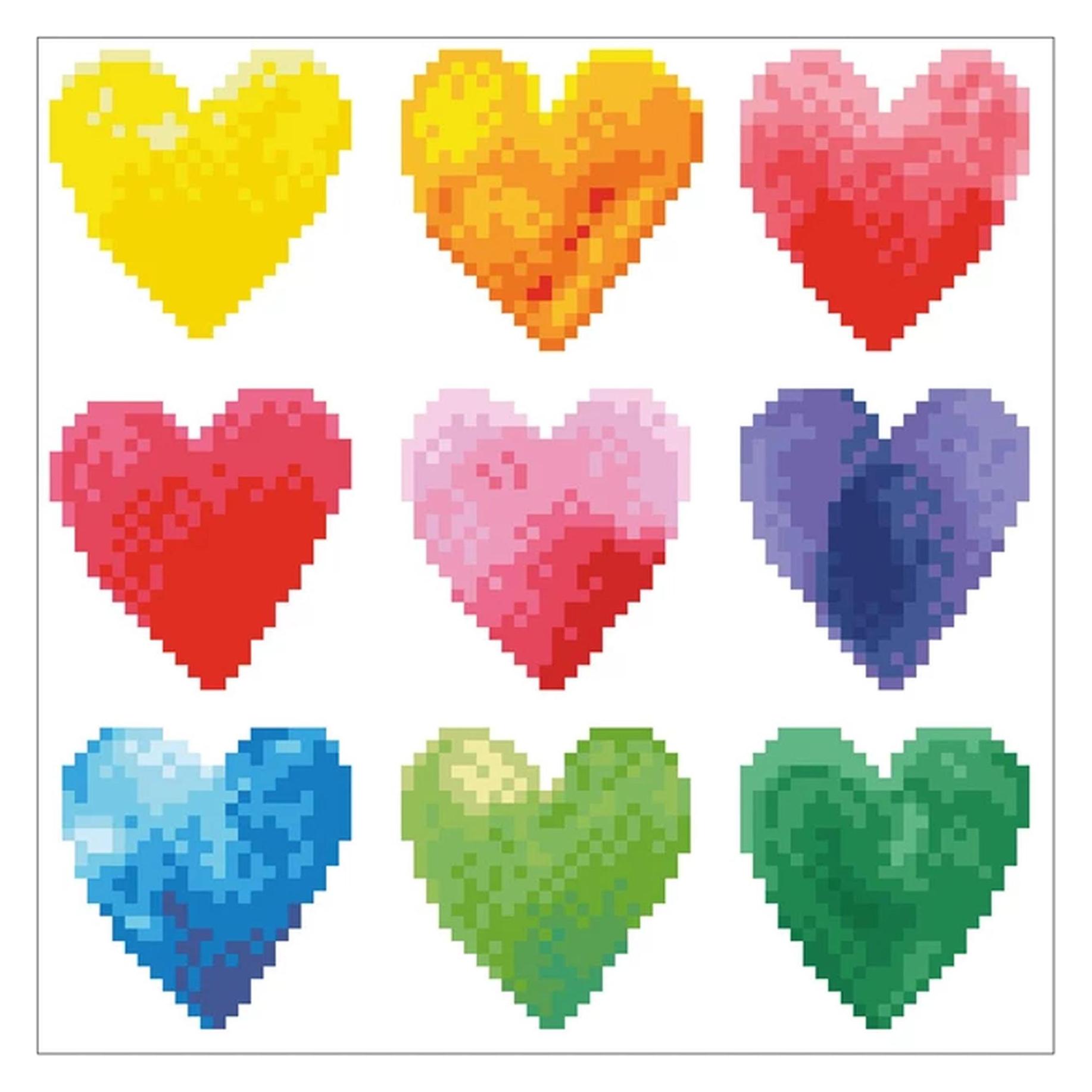 Diamond Dotz Diamond Painting Herzen Regenbogen (74914)