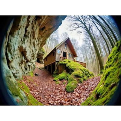 CALVENDO Puzzle Die Welt aus der Kugel, Fisheye zeigt Heimat neu. | 2000 Teile Lege-Größe 90x67cm Foto-Puzzle für glückliche Stunden, Sonstige von ,