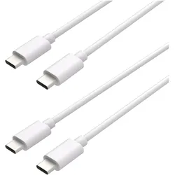 Cazy USB-C zu USB-C Ladekabel, USB 2.0 Ladekabel, 75cm, USB-C zu USB-C, Geeignet für iPhone und Samsung - (0.75 m, USB 2.0), USB Kabel