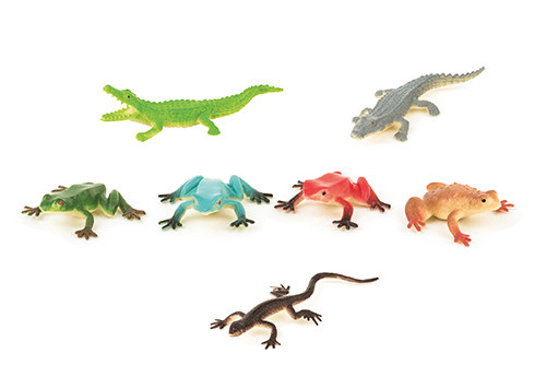 HCM-Kinzel Terra Reptielen Dierfiguren - 60 stuks