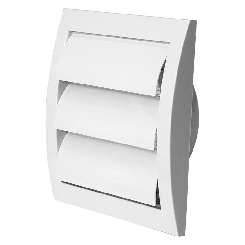 Europlast GRILLE WITH SHUTTERS 148X153/D100, WHITE (00000029327)