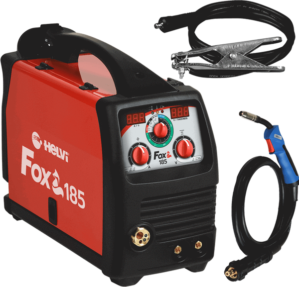 Helvi Fox185 flex-line - Inverter-Drahtschweißgerät - MIG-MMA-TIG - GAS/NO GAS