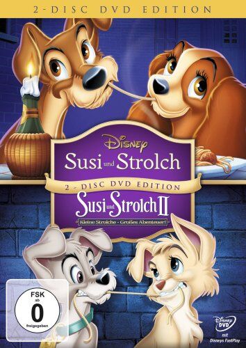 Susi und Strolch / Susi und Strolch II - Kleine Strolche, großes Abenteuer (2-Disc DVD Edition) - Preis vom 11.10.2026 03:10:56 h