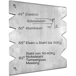Schleiflehre für HSS-Drehstähle