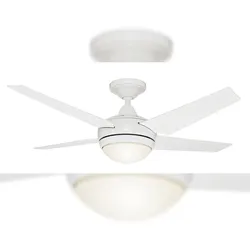 Hunter Deckenventilator Sonic Weiß mit Licht & Fernbedienung 132