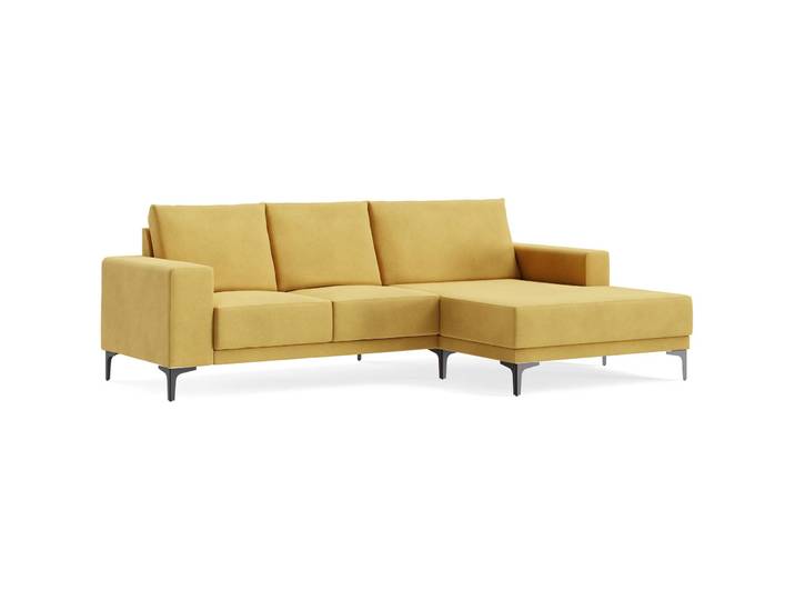 Ecksofa Bivio OSAKA - 21 mustard B 246 T 152 cm - Möbel Konfigurator: Traummöbel individuell zusammenstellen