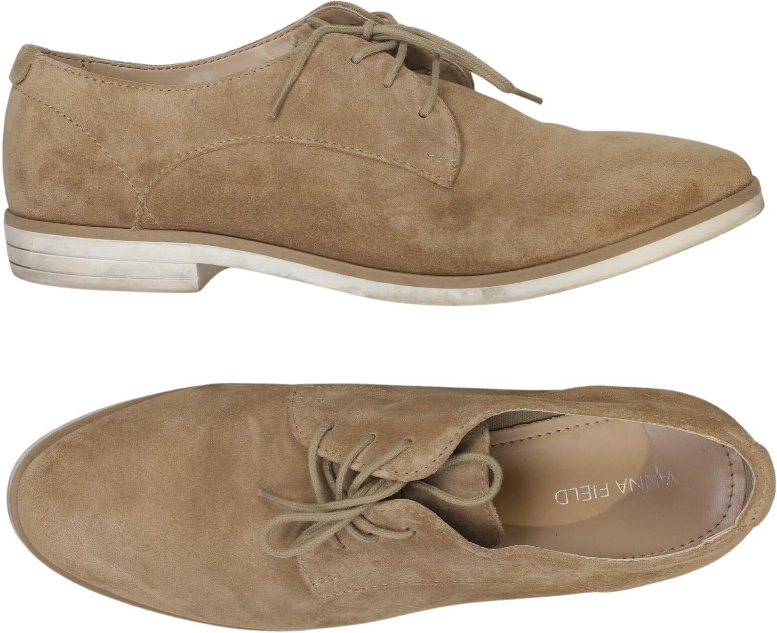 Anna Field Damen Halbschuh, Beige, Gr. EU 40, Leder - Second Hand
