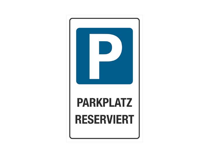Schild Reservierter Parkplatz 30 × 50 cm