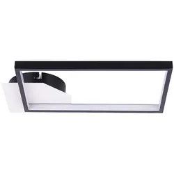 Deckenlampe Deckenleuchte Wohnzimmerlampe Schlafzimmerlampe schwarz LED L 31,6cm