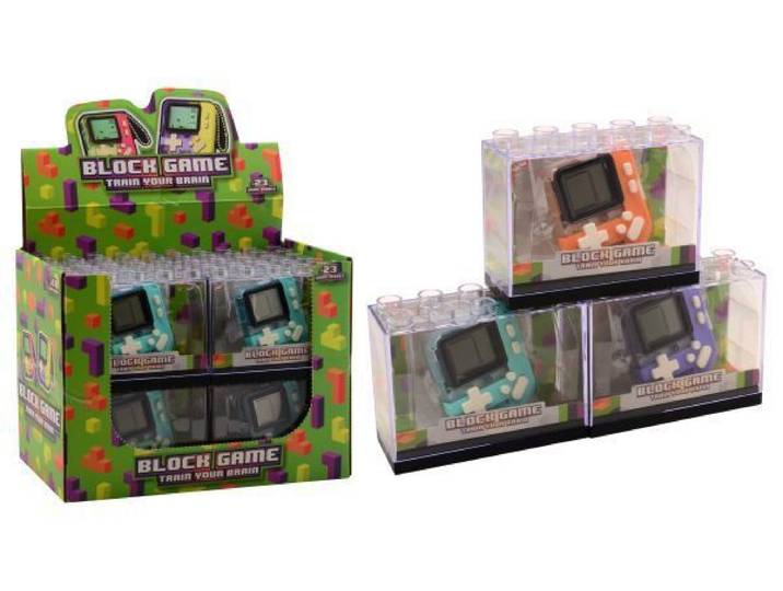 Block Game - Train Your Brain - 12 handconsoles - diverse kleuren