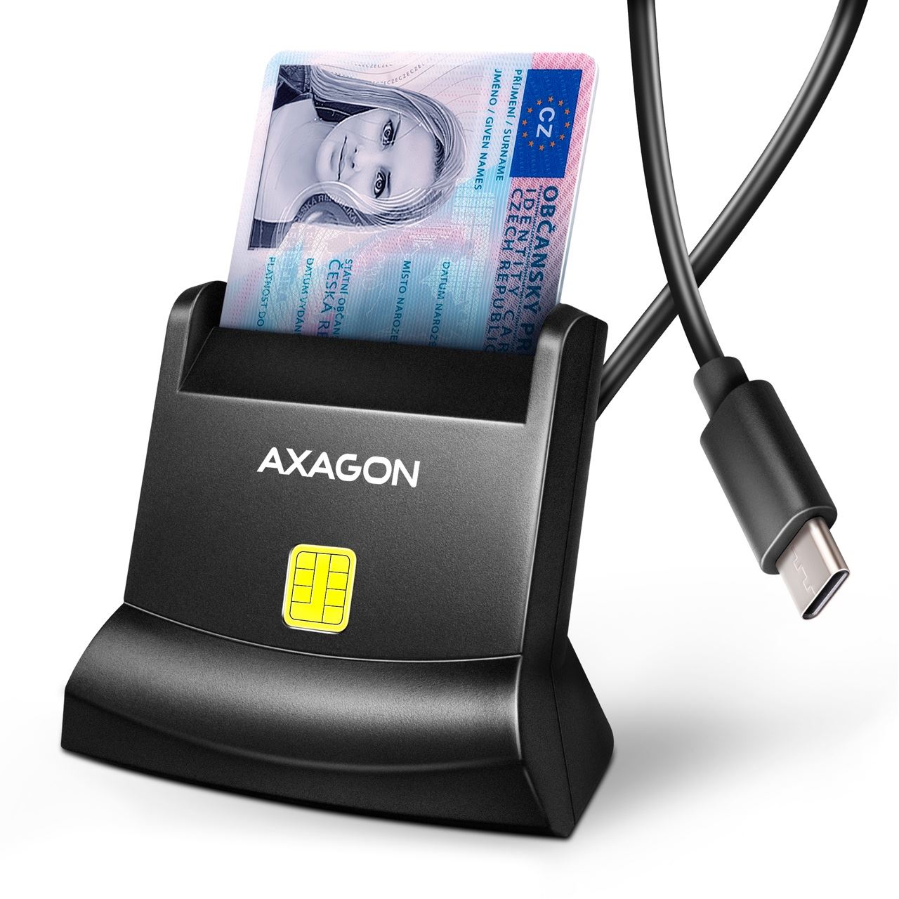 AXAGON CRE-SM4NC USB Smart Card Reader - USB-C