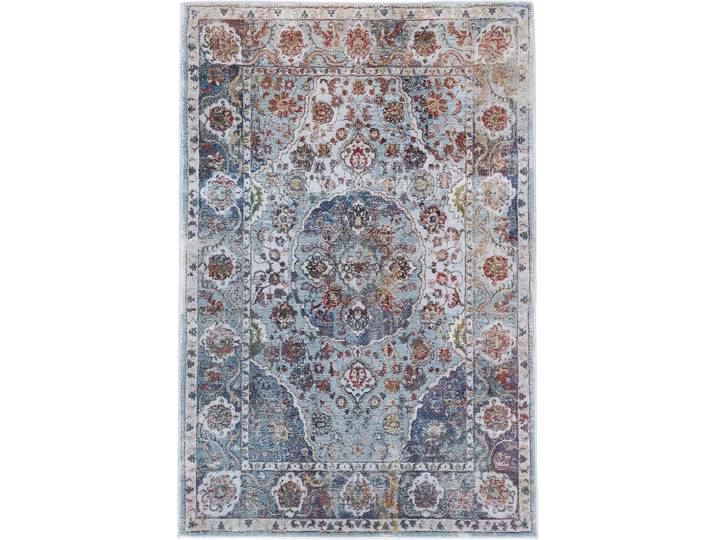 Teppich CARPETFINE Vintage Heaven , blau, B:120cm H:8mm L:170cm, Polypropylen (PP), Teppiche, Teppich, moderner Vintage Look, Wohnzimmer