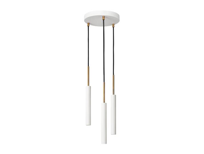 Konsthantverk Suspension Stav 3 coupelle de plafond ronde Laiton brut/blanc