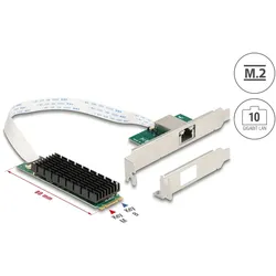 DELOCK Netzwerkkabel M.2 Key 10 Gigabit LAN Netzwerkkarte