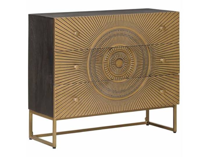 vidaXL Schubladenschrank mit Schubladen Messing 75 x 30 x 65 cm
