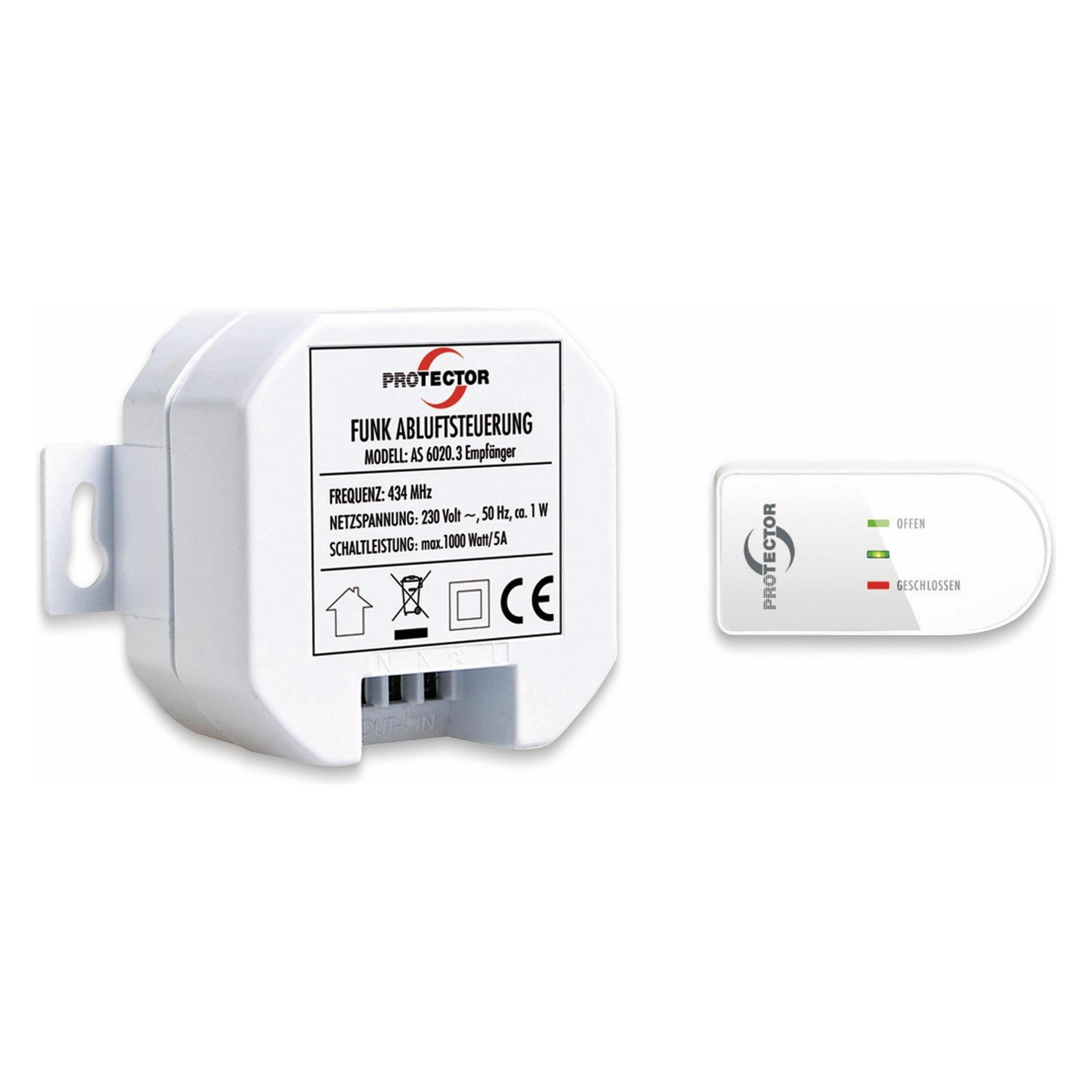 M-E Funk-Abluftsteuerung AS 6020 15012 Einbauvariante mit kabelloser Mini- (441940)