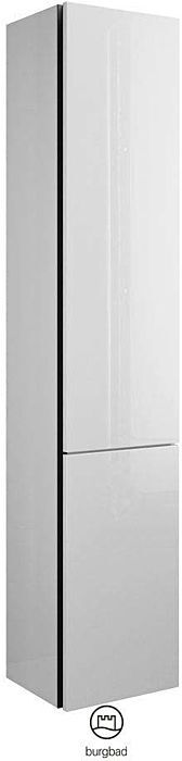 Burgbad Junit Hochschrank HSIG035RF3148 35 x 176 x 32 cm, 1 Tür rechts, Weiß Hochglanz