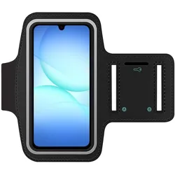 SmartFitness Handy Sport Armband, Smartphone Sportarmband, Schwarz, Transparent