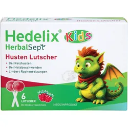 Hedelix Herbalsept Husten Lutscher Kids 6 ST