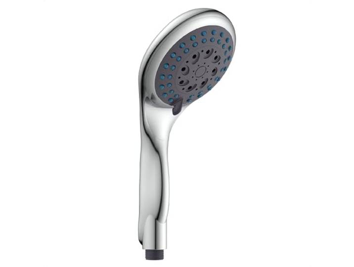 EISL WELLY DX6051 Handdouche, 5-voudig verstelbare douchekop, inclusief waterbesparende afdichting, universele doucheslangaansluiting, handdouche, chroom