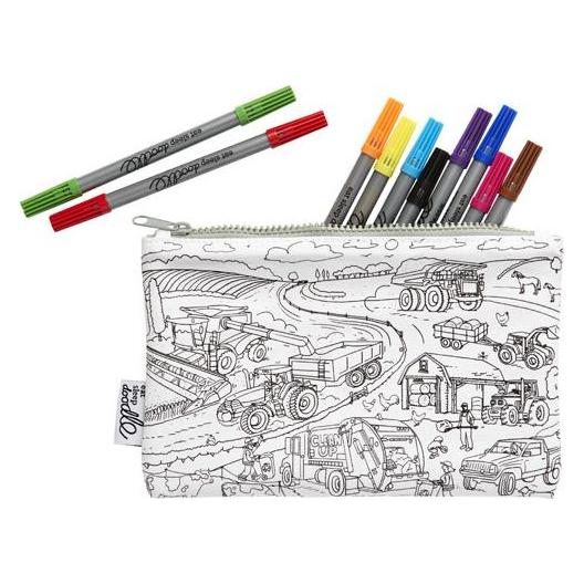 Eat Sleep Doodle Federmäppchen mit 10 Fahrzeugmarkern (67060343)