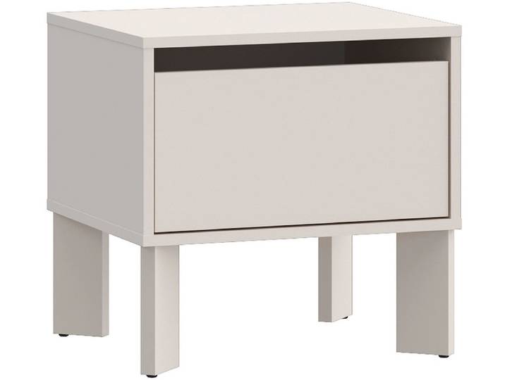 Nachttisch TAHOE 1 Schublade 48.2x41.4x47.6cm sand dekor