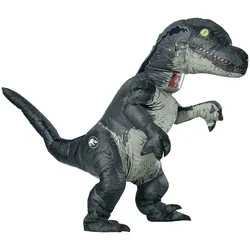 Metamorph Jurassic World – aufblasbarer Velociraptor Dinosaurier Kostüm (M)