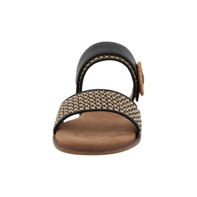 Sandale TOM TAILOR "Tom Tailor Flat Sandals - Mules", Mädchen, Gr. 40, beige (schwarz), Polyester, Schuhe Sandale